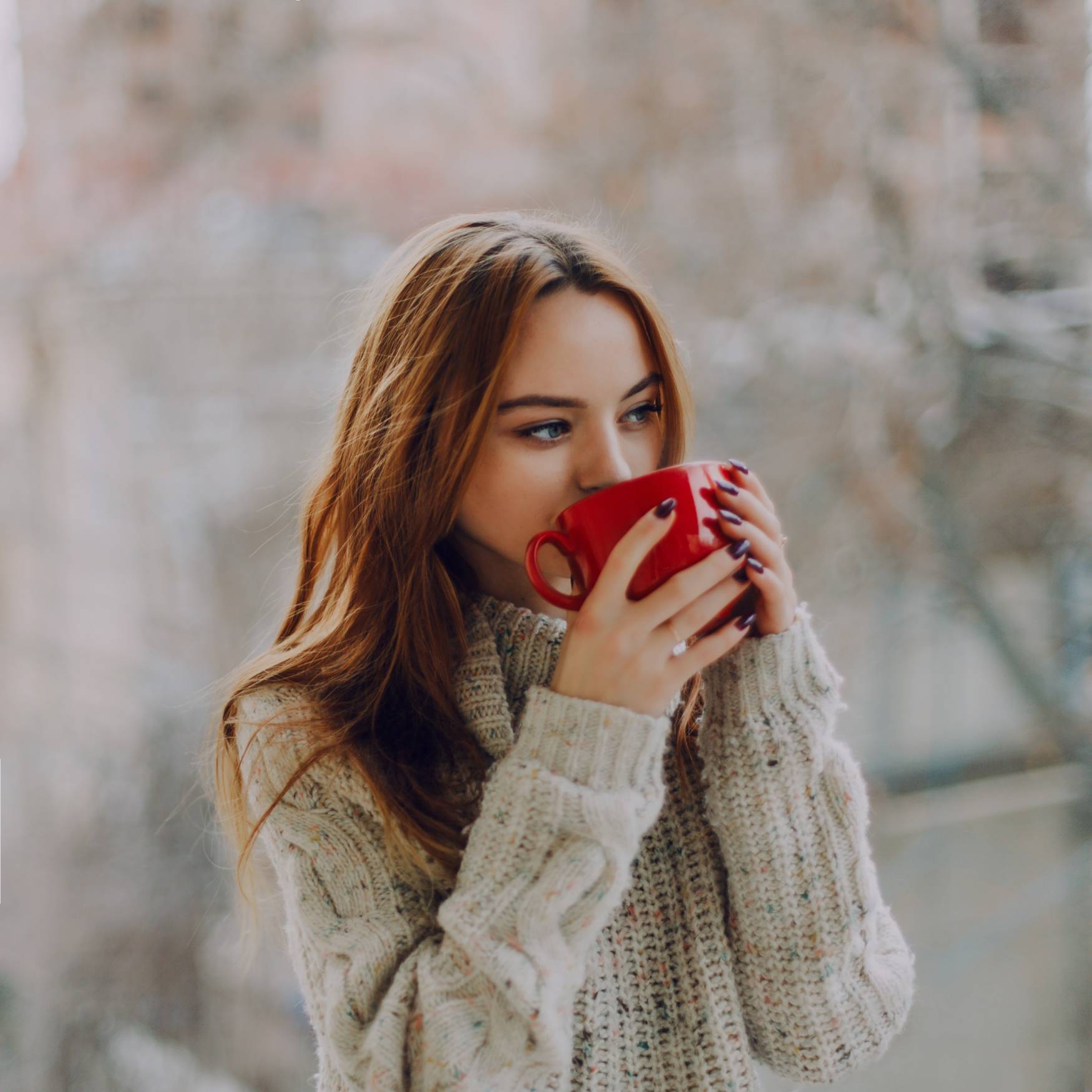 woman in sweater