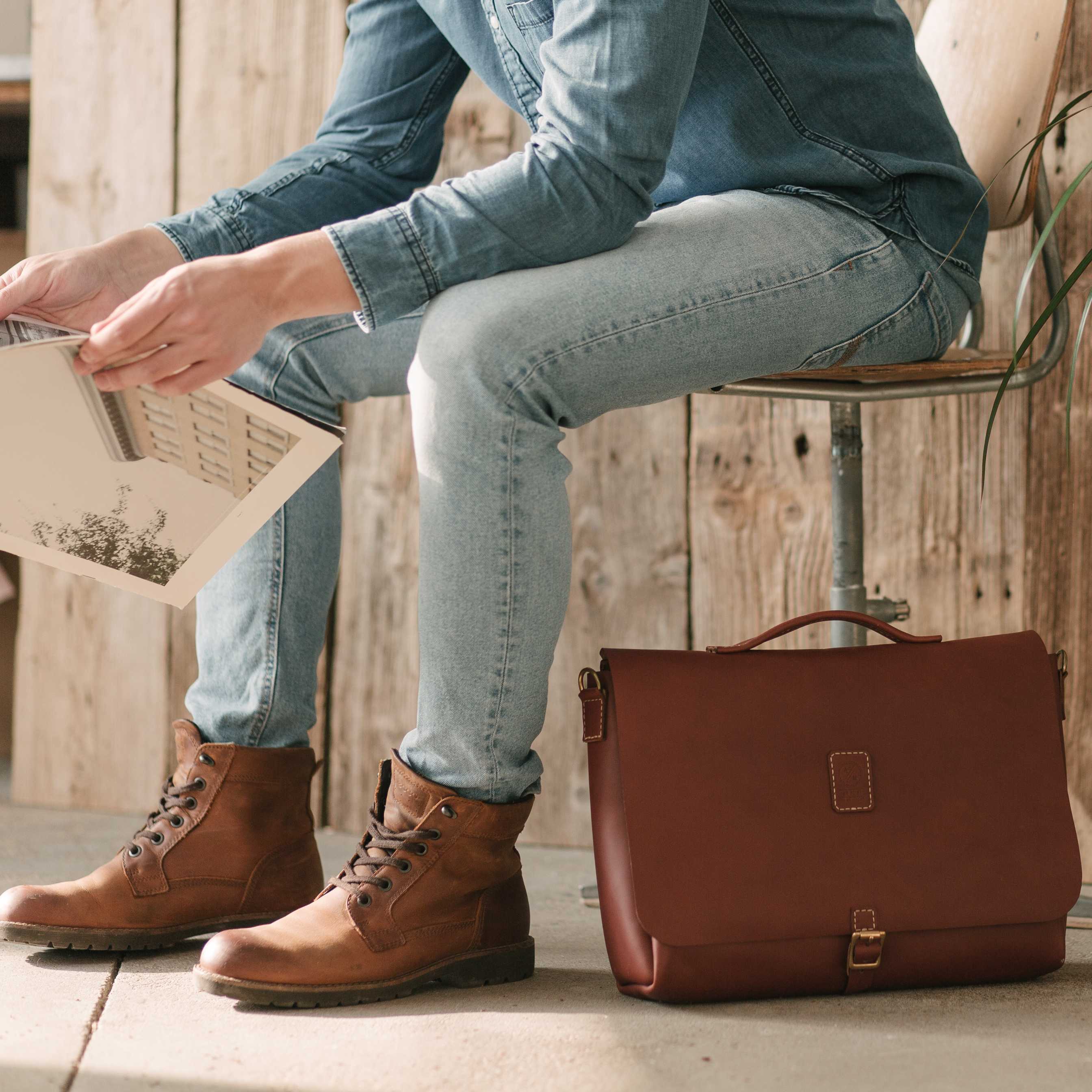 man wearing jeans